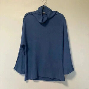 Véronique  Miljkovitch blue high neck sweater